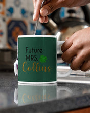 Load image into Gallery viewer, Shamrock Future Mrs Collins St Patrick's Day Mug

