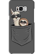Load image into Gallery viewer, Cool Llama And Sloth In Pocket Meaningful Gift Phone case
