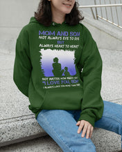 Load image into Gallery viewer, Mom And Son Always Heart To Heart Gift For Family Hoodie
