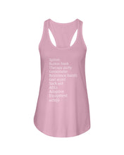 Load image into Gallery viewer, Splints Button Hook Therapy Putty Goniometer Resistance Bands Ladies Flowy Tank
