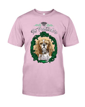 Load image into Gallery viewer, Cavalier Mirror Happy St Patrick's Day Gift For Dog Lovers Guys Tee
