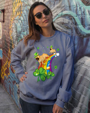 Load image into Gallery viewer, Frenchie Running On Rainbow Clover St Patrick's Day Gift For Dog Lovers Sweatshirt

