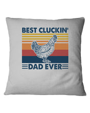 Load image into Gallery viewer, Best Cluckin' Dad Ever Retro Vintage Gift For Dad Pillow Cover
