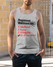 Load image into Gallery viewer, Registered Dietitians Are Intelligent Attractive Printed Mug Unisex Tank Top
