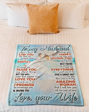 Load image into Gallery viewer, Making You Happy Is My Duty Gift For Husband Fleece Blanket
