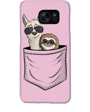 Load image into Gallery viewer, Cool Llama And Sloth In Pocket Meaningful Gift Phone case
