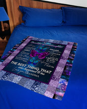 Load image into Gallery viewer, Grandma Gift For Granddaughter Butterflies The Best Thing Fleece Blanket
