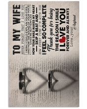 Load image into Gallery viewer, Your Smile Makes My Heart Skip A Beat Gift For Wife Vertical Poster
