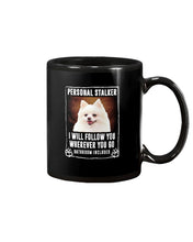 Load image into Gallery viewer, White Pomeranian Will Follow You St. Patrick's Day Printed Mug Mug

