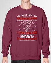 Load image into Gallery viewer, They Call Me A Lucky Man Gift For Husband Sweatshirt
