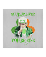 Load image into Gallery viewer, Shut Up Liver You're Fine Ireland Flag Shamrock St Patrick's Day Gift Cloth Face Mask
