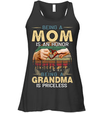 Load image into Gallery viewer, Being A Mom Is An Honor Being A Grandma Is Priceless Ladies Flowy Tank
