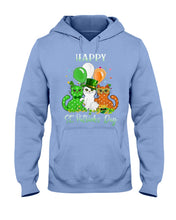Load image into Gallery viewer, Lovely Cat And Balloons Happy St Patrick's Day Gift For Cat Lovers Hoodie

