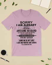 Load image into Gallery viewer, A Freaking Awesome Husband Is My Life Guys Tee
