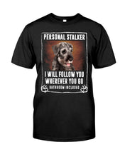 Load image into Gallery viewer, Standard Schnauzer Personal Stalker St. Patrick's Day Printed Mug Guys Tee
