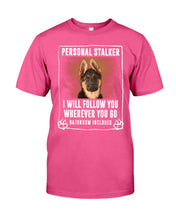 Load image into Gallery viewer, German Shepherd Personal Stalker St. Patrick's Day Printed Mug Guys Tee

