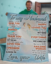 Load image into Gallery viewer, Making You Happy Is My Duty Gift For Husband Sherpa Blanket
