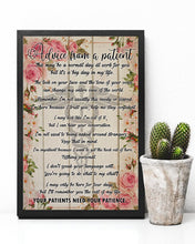 Load image into Gallery viewer, Phlebotomist Advice From A Patient Floral Background Vertical Poster
