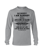Load image into Gallery viewer, A Freaking Awesome Husband Is My Life Unisex Long Sleeve
