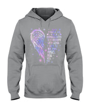 Load image into Gallery viewer, Purple Wings Gift For Angel Grandpa I Used To Be His Angel Hoodie
