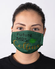 Load image into Gallery viewer, Shamrock Future Mrs Collins St Patrick's Day Cloth Face Mask
