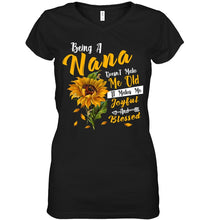 Load image into Gallery viewer, Meaningful Gift For Family Being A Nana Doesn't Make Me Old Ladies V-Neck
