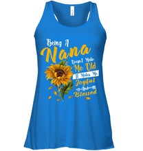 Load image into Gallery viewer, Meaningful Gift For Family Being A Nana Doesn't Make Me Old Ladies Flowy Tank
