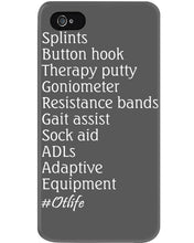 Load image into Gallery viewer, Splints Button Hook Therapy Putty Goniometer Resistance Bands Phone case
