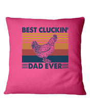 Load image into Gallery viewer, Best Cluckin' Dad Ever Retro Vintage Gift For Dad Pillow Cover
