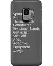 Load image into Gallery viewer, Splints Button Hook Therapy Putty Goniometer Resistance Bands Phone case
