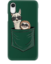 Load image into Gallery viewer, Cool Llama And Sloth In Pocket Meaningful Gift Phone case
