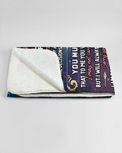 Load image into Gallery viewer, Lion My Son Forever Mom Gift For Son Sherpa Blanket
