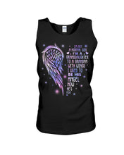 Load image into Gallery viewer, Purple Wings Gift For Angel Grandpa I Used To Be His Angel Unisex Tank Top
