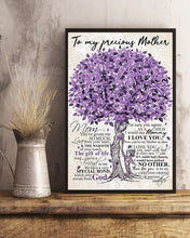 Load image into Gallery viewer, Purple Tree Gift For Precious Mother You've Given Me So Much Vertical Poster
