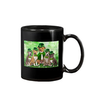 Load image into Gallery viewer, Staffordshire Leprechaun St Patrick's Day Gift For Dog Lovers Mug
