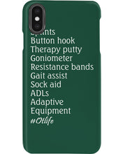 Load image into Gallery viewer, Splints Button Hook Therapy Putty Goniometer Resistance Bands Phone case
