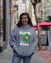 Load image into Gallery viewer, Funny Leprechaun Floss Like A Boss Shamrock Design St Patrick's Day Gift Hoodie
