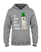 Load image into Gallery viewer, White Siberian Husky Irish Today Dog Lovers St. Patrick's Day Printed Mug Hoodie
