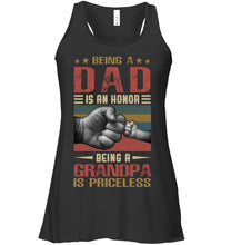 Load image into Gallery viewer, Being A Dad And Being A Grandpa Meaningful Gift For Family Ladies Flowy Tank
