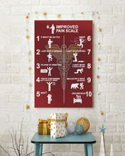 Load image into Gallery viewer, Meaningful Gift For Massage Therapist Improved Pain Scale Vertical Poster
