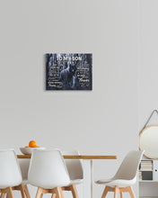 Load image into Gallery viewer, Black Wolf My Love For You Dad Gift For Son Matte Canvas
