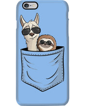 Load image into Gallery viewer, Cool Llama And Sloth In Pocket Meaningful Gift Phone case
