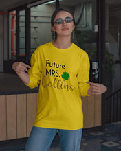 Load image into Gallery viewer, Shamrock Future Mrs Collins St Patrick's Day Unisex Long Sleeve
