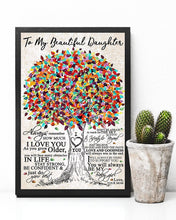 Load image into Gallery viewer, Stay Strong Be Confident Colorful Tree Mom Gift For Daughter Vertical Poster
