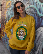 Load image into Gallery viewer, Cavalier Mirror Happy St Patrick's Day Gift For Dog Lovers Sweatshirt

