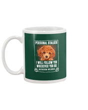 Load image into Gallery viewer, Red Toy Poodle Will Follow You St. Patrick's Day Printed Mug Mug
