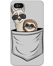 Load image into Gallery viewer, Cool Llama And Sloth In Pocket Meaningful Gift Phone case
