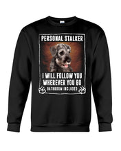 Load image into Gallery viewer, Standard Schnauzer Personal Stalker St. Patrick's Day Printed Mug Sweatshirt
