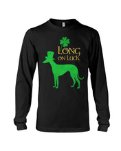 Load image into Gallery viewer, Sighthound Long On Luck Green St. Patrick's Day Printed Mug Unisex Long Sleeve
