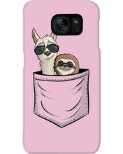 Load image into Gallery viewer, Cool Llama And Sloth In Pocket Meaningful Gift Phone case
